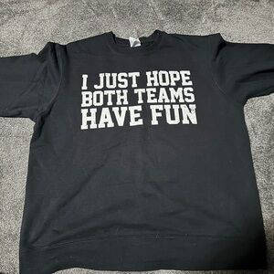 Black Graphic Sweatshirt - Fun Teams Design